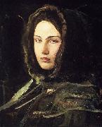 Abbott Handerson Thayer Girl in Fur Hood Spain oil painting artist